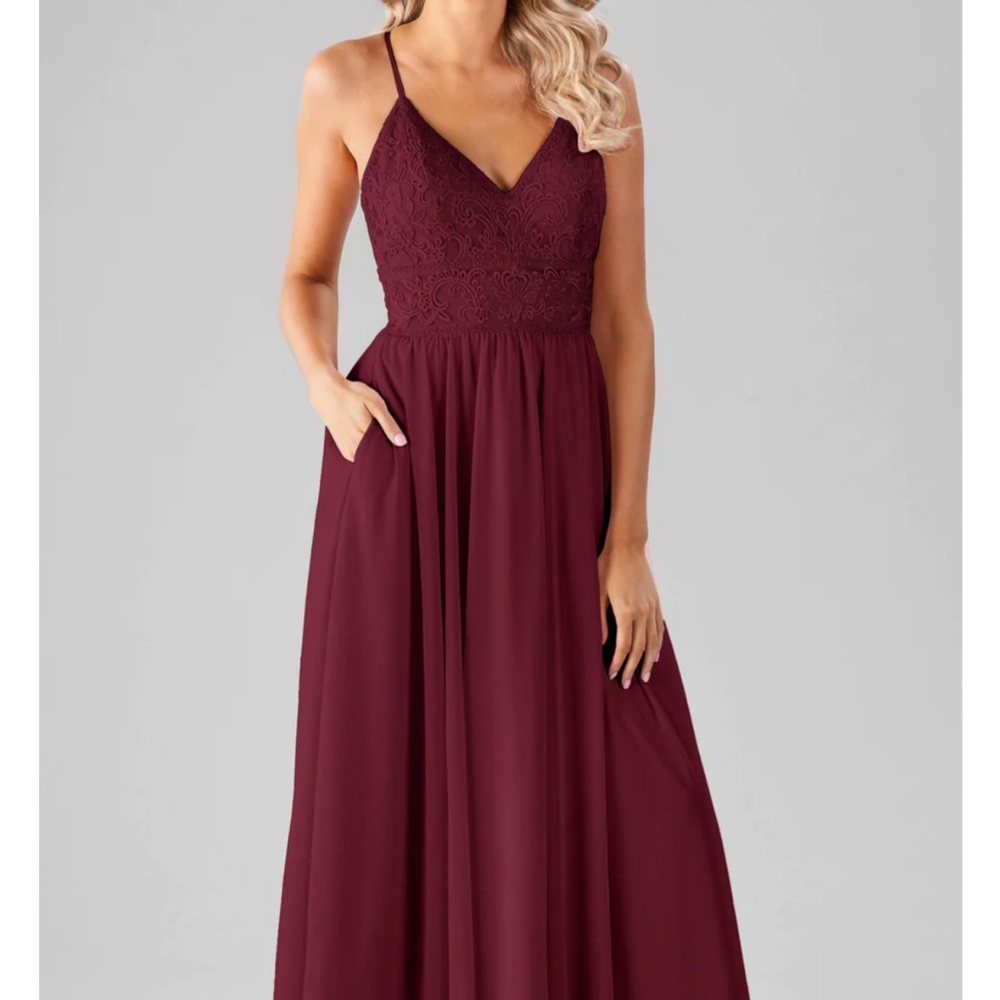 Kennedy Blue size 6 Bordeaux color bridesmaids dress